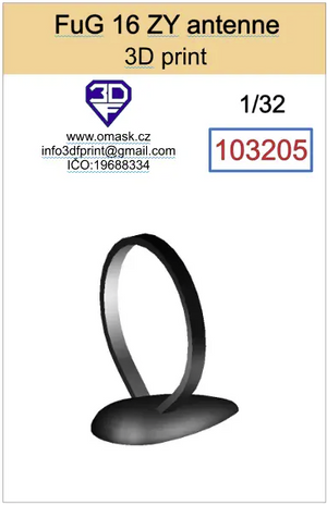 Omask 103205 Fug 16ZY antenna (3D print) 1/32