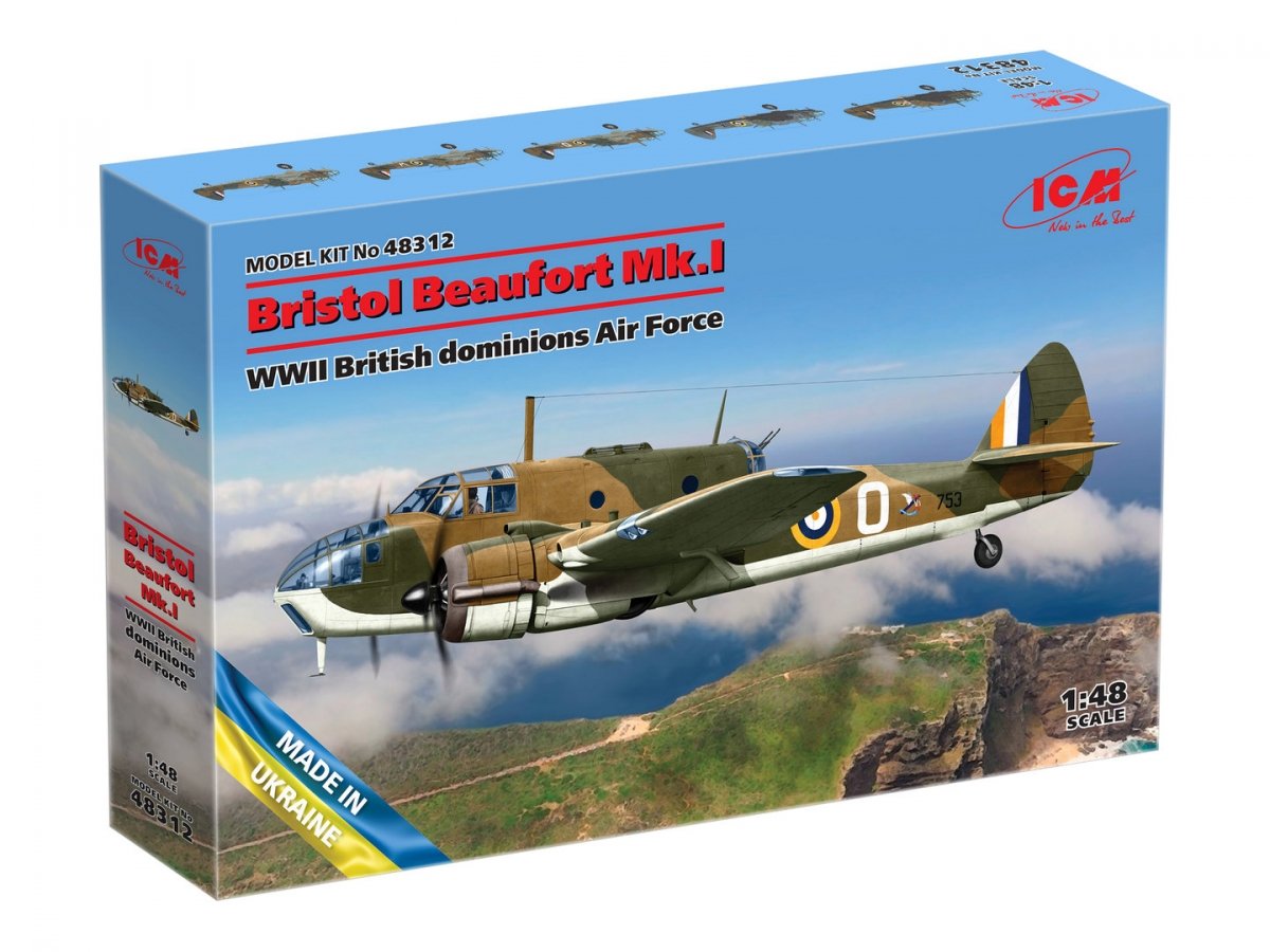 ICM 48312 Bristol Beaufort Mk.I WWII British dominions Air Force 1/48 – image 2