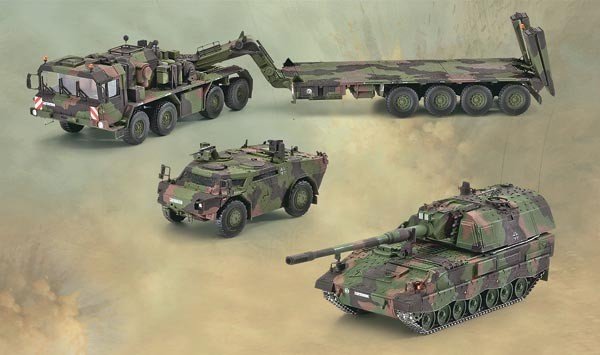 Revell 03204 SLT50-3 Elefant with Sa.Anh.52t &amp;amp; PzH2000 &amp;amp; Fennek (1/72) – imagen 2