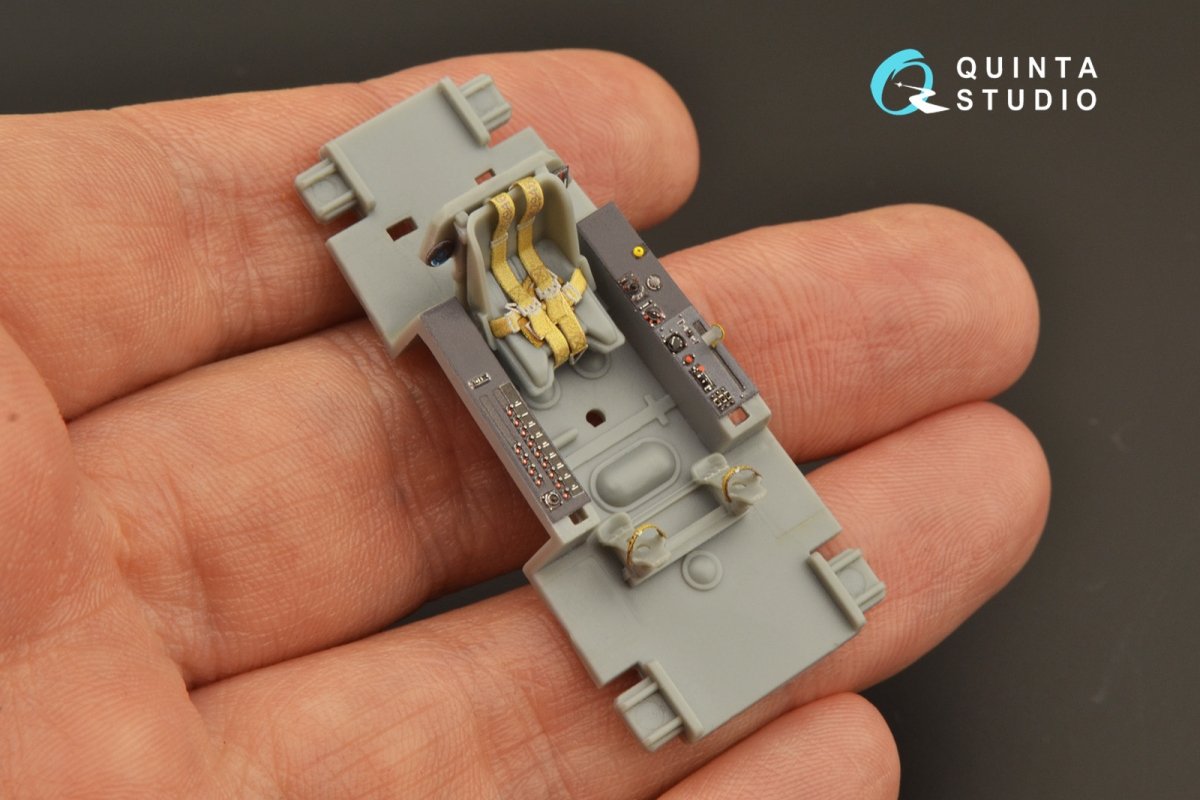 Quinta Studio QD48268 Ta 152C 3D-Printed &amp;amp; colored Interior on decal paper (Hobby Boss) 1/48 – immagine 8
