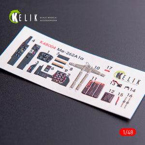 KELIK K48004 ME-262A1 INTERIOR 3D DECALS FOR TAMIYA KIT 1/48 – imagen 3