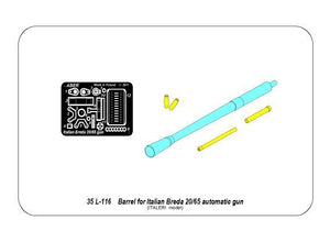 Aber 35L-116 Barrel for Italian Breda 20mm L/65 automatic gun 1/35 – imagen 5