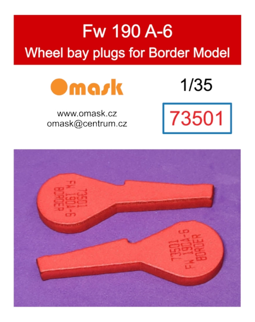 Omask 73501 Bouchons de puits de train d'atterrissage pour Fw 190 A-6 (pour Border Model) 1/35