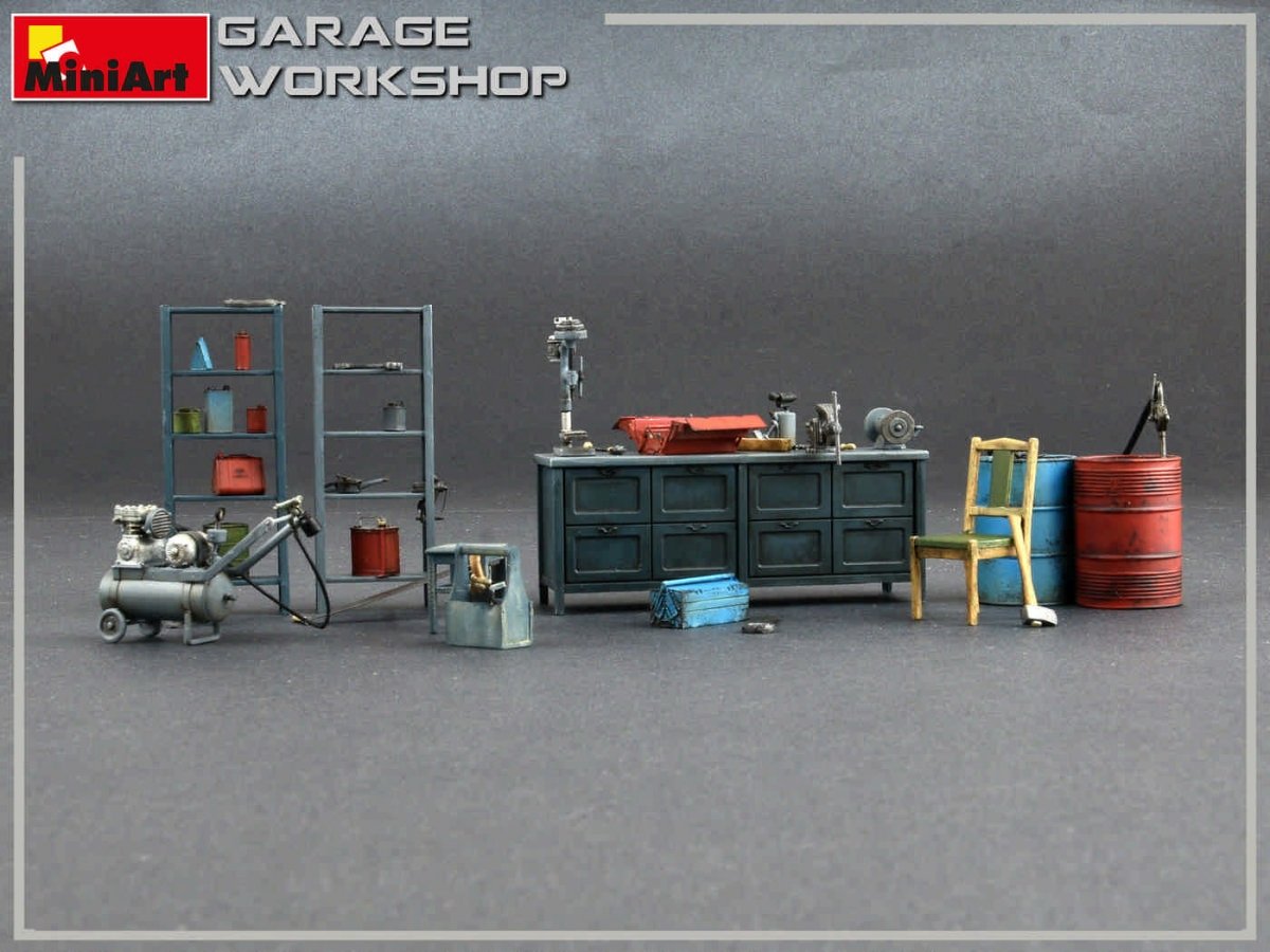 MiniArt 35596 Garage Workshop 1/35 – Bild 2