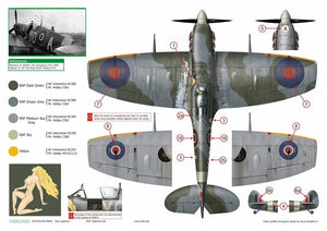 Exito ED48003 DECALS Sexy Spitfires - Supermarine Spitfire LF Mk Vb - VIII - IXe 1/48 – immagine 6