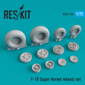 RESKIT RS72-0126 F/A-18 &amp;quot;SUPER HORNET&amp;quot; WHEELS SET 1/72