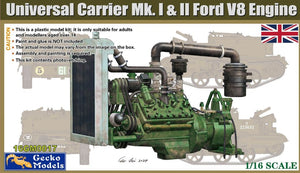 Gecko Models 16GM0017 Universal Carrier Mk.I &amp;amp; II Ford V8 Engine 1/16