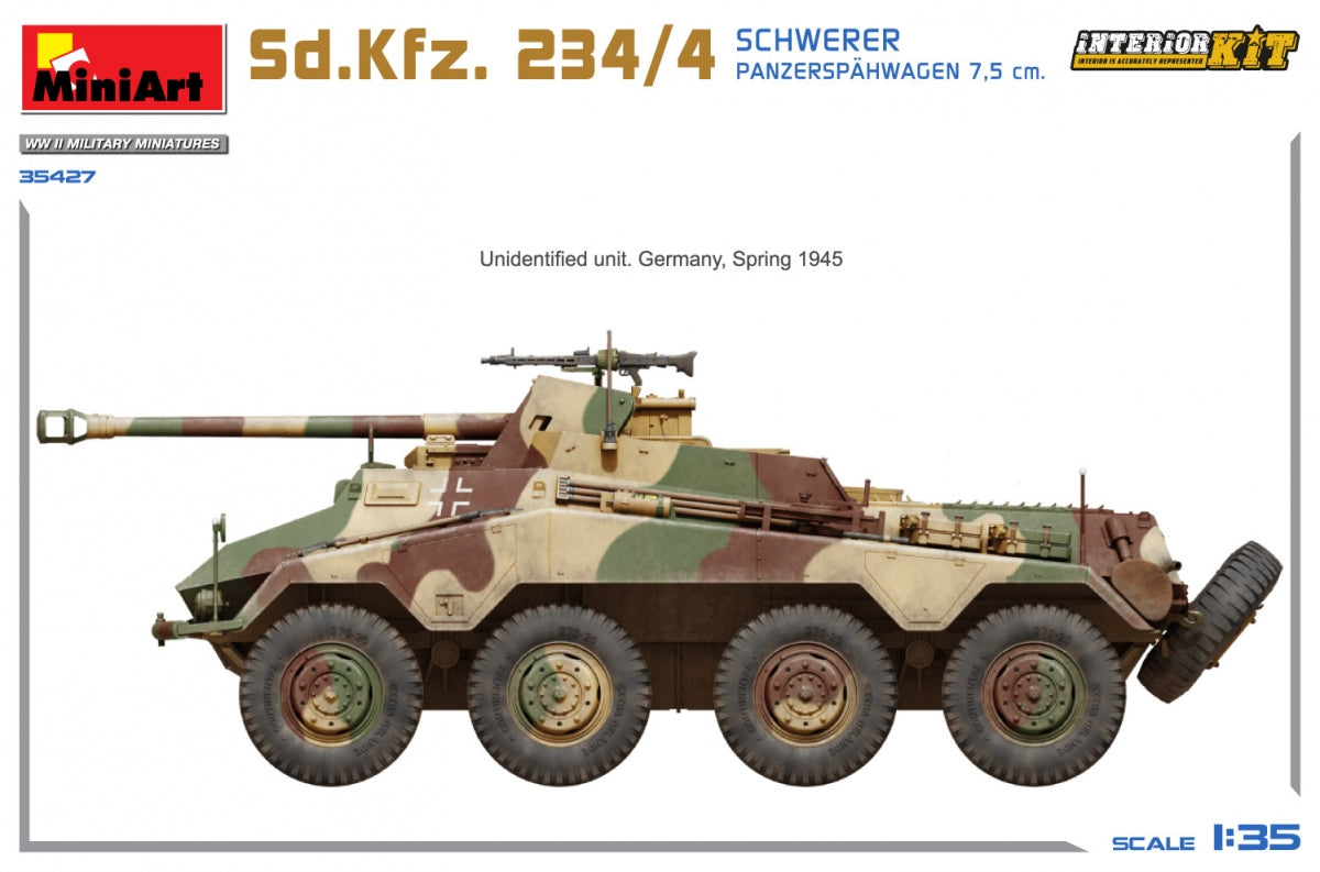 MiniArt 35427 Sd.Kfz. 234/4 SCHWERER PANZERSPÄHWAGEN 7.5 cm. INTERIOR KIT 1/35 – image 9