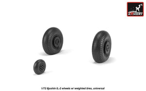 Armory Models AW72056 Iljushin IL-2 Bark late type wheels w/ weighted tires 1/72 – image 4