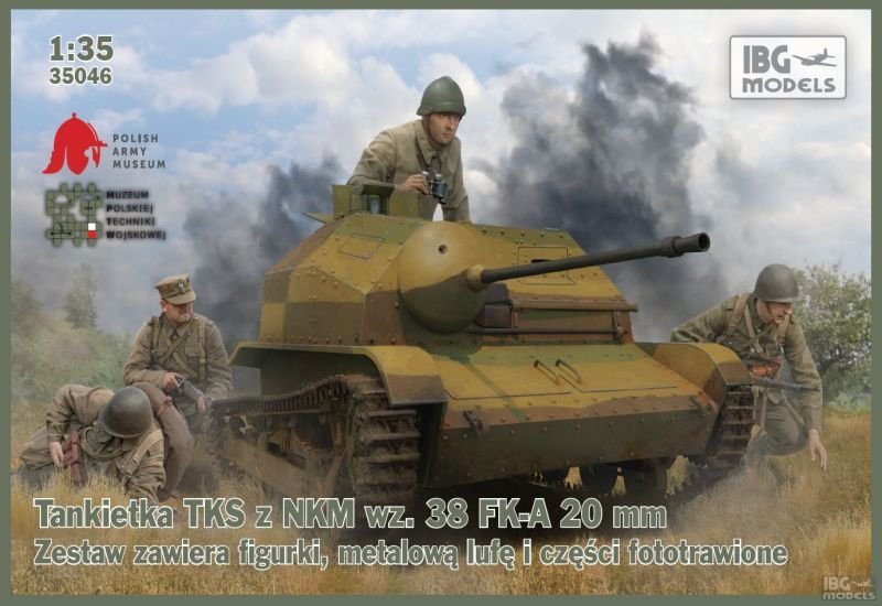 IBG 35046 TKS tankette with NKM wz.38 FK-A 20mm (1/35)