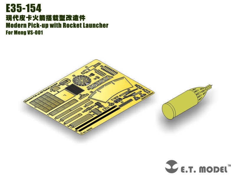 E.T. Model E35-154 Modern Pick-up with Rocket Launcher (For Meng VS-001) 1/35