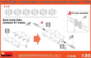 MiniArt 37050 T-55 RMSh WORKABLE TRACK LINKS. EARLY TYPE 1/35 – obrázek 2