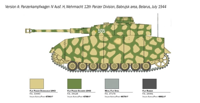 Italeri 6578 Pz. Kpfw. IV Ausf. H 1/35 – Bild 8