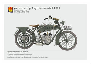 Copper State Models B35-002 Wanderer 4PS 1916 Motorcycle 1/35 – image 2