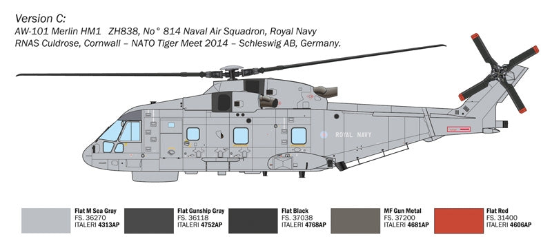 Italeri 1486 Westland AW-101 Merlin HM.1 1/72 – obrázek 6