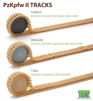 T-Rex Studio TR85005 PzKpfw II Tracks Rare Model 1/35 – obrázek 4