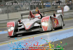 Zero Paints ZP-1116 Audi R8-R10 TDi Silver Le Mans Paint 60ml – image 2