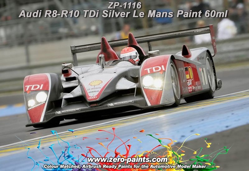 Zero Paints ZP-1116 Audi R8-R10 TDi Silver Le Mans Paint 60ml – image 2