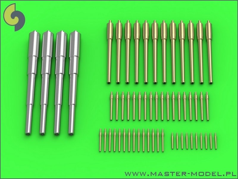 Master SM-350-086 Armament of the Russian battleship Tsesarevich (1904) - 305mm (4 pcs.), 152mm (12 pcs.), 75mm (18 pcs.), 45mm (14 pcs.), 37mm (10 pcs.)
