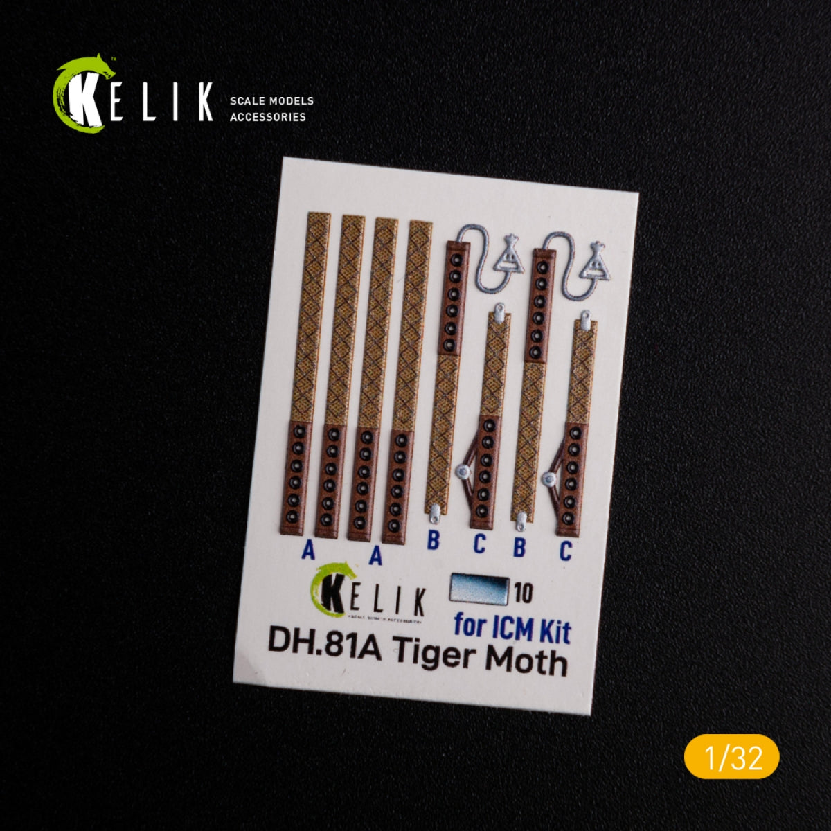KELIK K32021 DH.81A Tiger Moth - Interior 3D Decal for ICM kit 1/32 – image 2