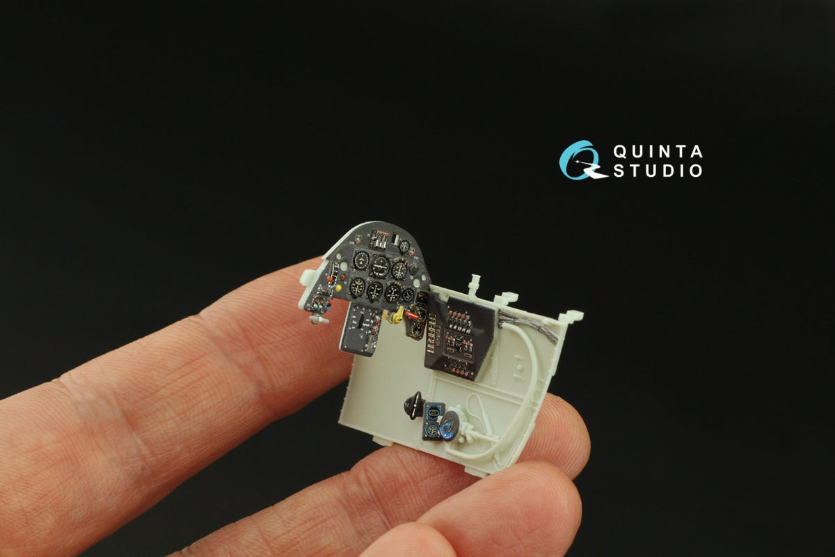 Quinta Studio QD32163 Bf 109G-2/4 3D-Printed &amp;amp; colored Interior on decal paper (Revell) 1/32 – Bild 10