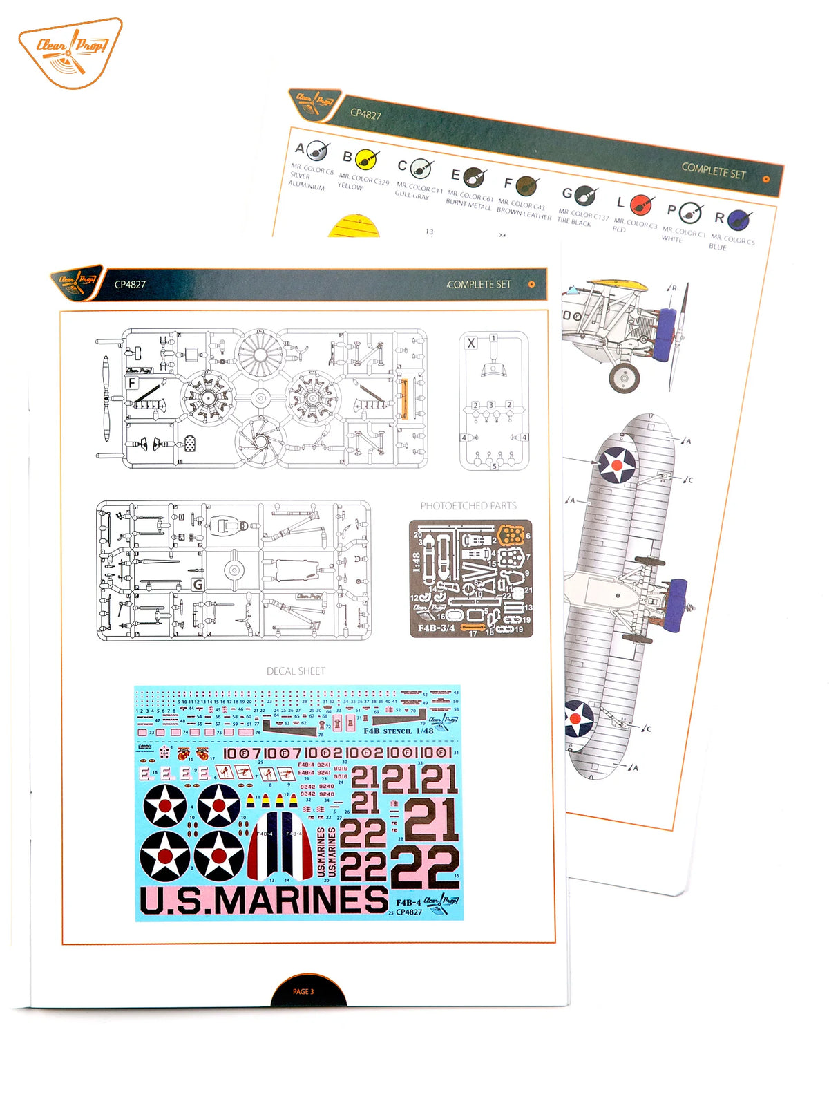 Clear Prop! CP4827 Boeing F4B-4 in US Marines Service 1/48 – image 30