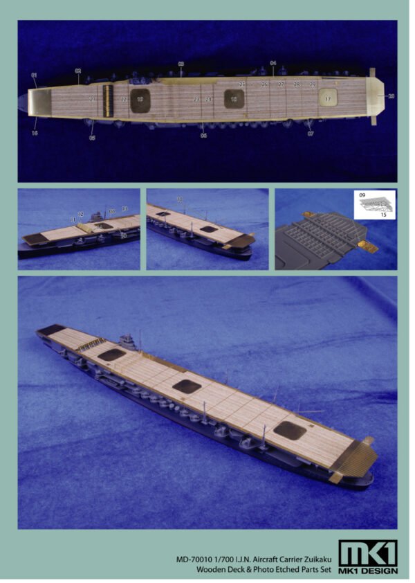 MK1 Design MS-70008 IJN SHOKAKU DETAIL-UP ETCHED PART 1/700 – Bild 3