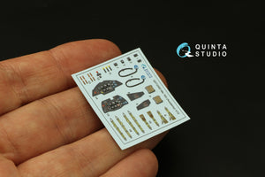 Quinta Studio QD72083 Me 163 3D-Printed &amp;amp; colored Interior on decal paper (Academy) 1/72 – Bild 5