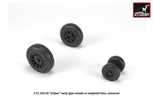 Armory Models AW72503 JAS-39 Gripen wheels w/ weighted tires, early 1/72 – image 2