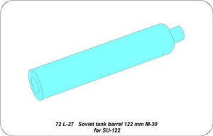 Aber 72L-27 Barrel 122 mm M30 for SU-122 / Soviet tank barrel 122mm M30 for SU-122 1/72 – Bild 3