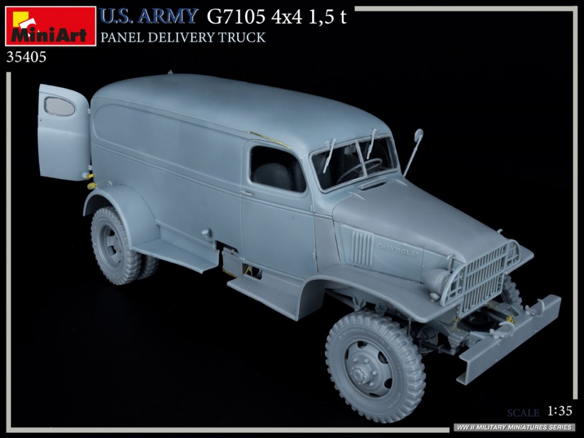 MiniArt 35405 US ARMY G7105 4х4 1.5 t PANEL DELIVERY TRUCK 1/35 – image 9