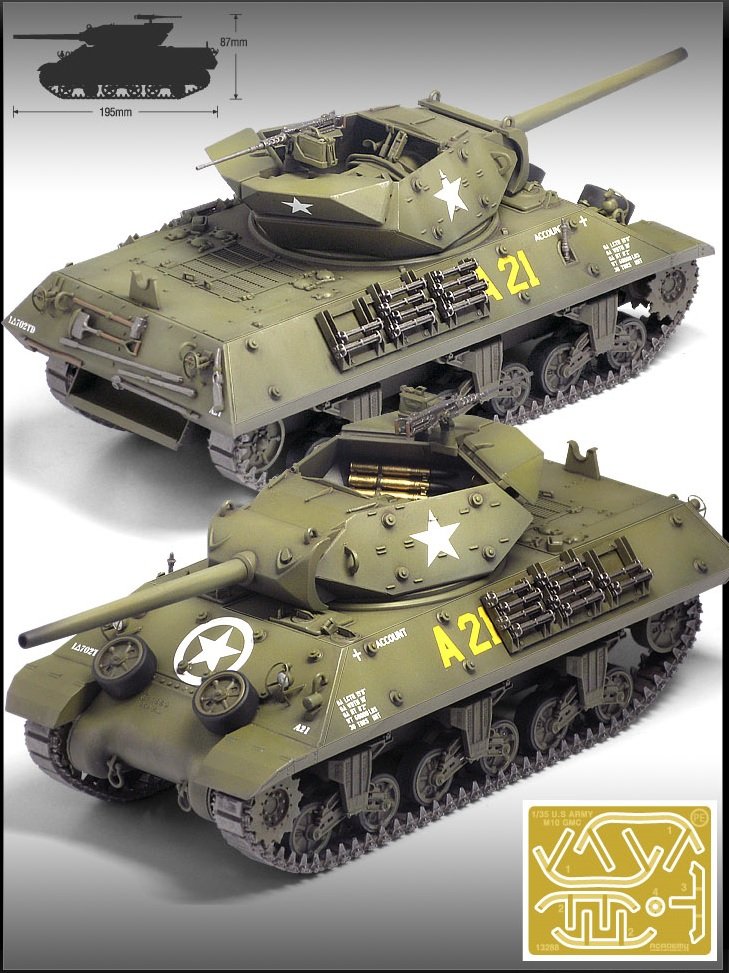 Academy 13288 USARMY M10 GM (1/35) – image 4