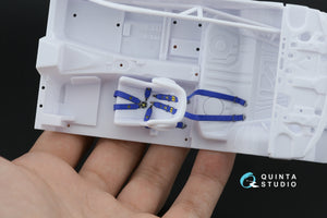 Quinta Studio QR+24004 Sabelt 2inch seat belt harness, blue (With metal buckles) (all kits) 1/24 – image 11