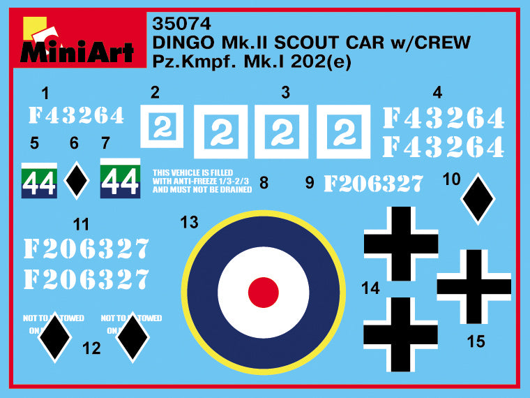 MiniArt 35074 DINGO Mk.II SCOUT CAR w/CREW 1/35 – obrázek 19