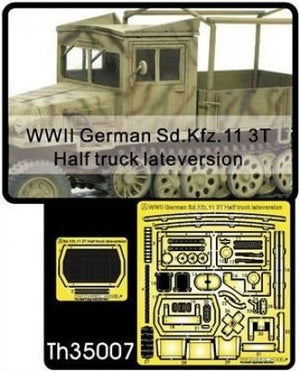 AFV Club TH35007 WWII German Sd.Kfz.11 3T Half truck late version 1/35