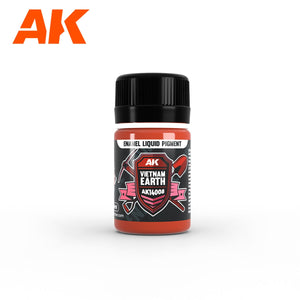 AK Interactive AK14035 EARTH SET – ENAMEL LIQUID PIGMENT SET 3x35ml