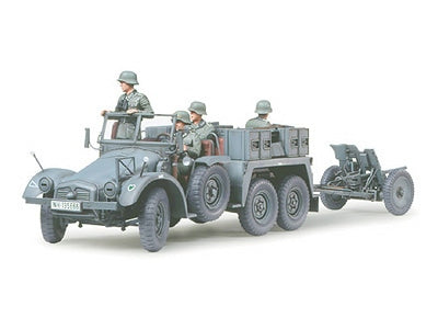 Tamiya 35259 Krupp Protze 1 Ton (6x4) Kfz.69 Towing Truck w/3.7cm Pak 1/35 – Bild 9