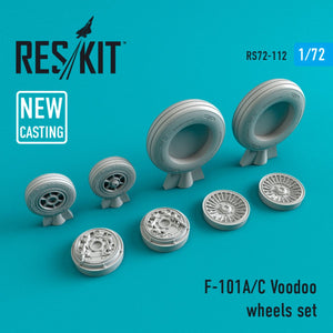 RESKIT RS72-0112 F-101 (A,C) &amp;quot;VOODOO&amp;quot; WHEELS SET 1/72