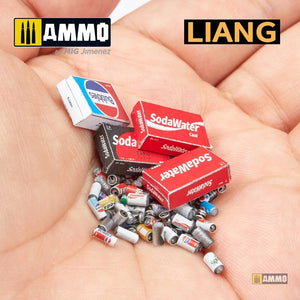 Liang 0411 3D-Print Model Soda Cans + Cardboard Boxes 1960s-1990s 1/35 – image 9