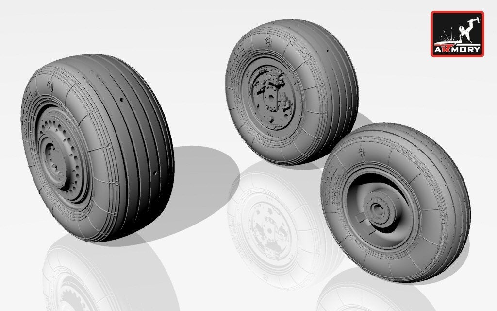 Armory Models AW32003 Sukhoj Su-25 Frogfoot wheels 1/32 – Bild 3