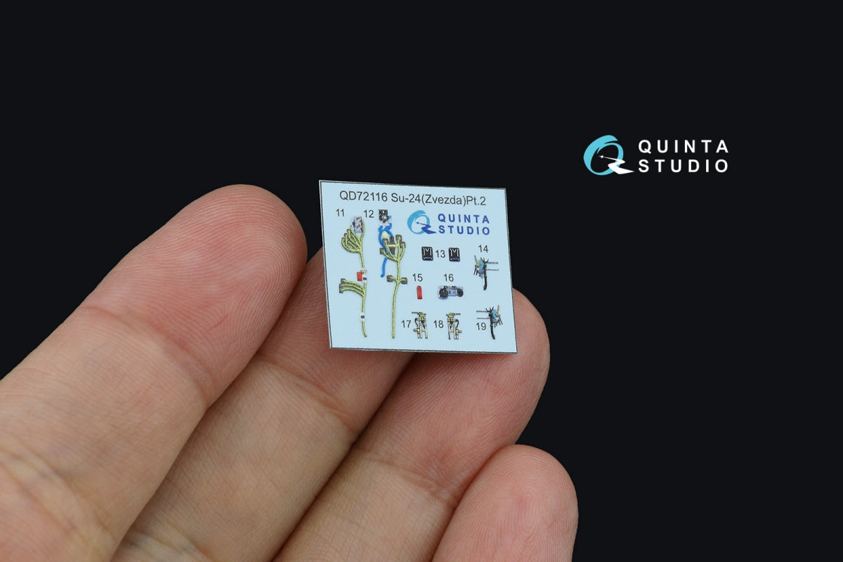 Quinta Studio QD+72116 Su-24M 3D-Printed colored Interior on decal paper (Zvezda) (with 3D-printed resin part) 1/72 – image 5