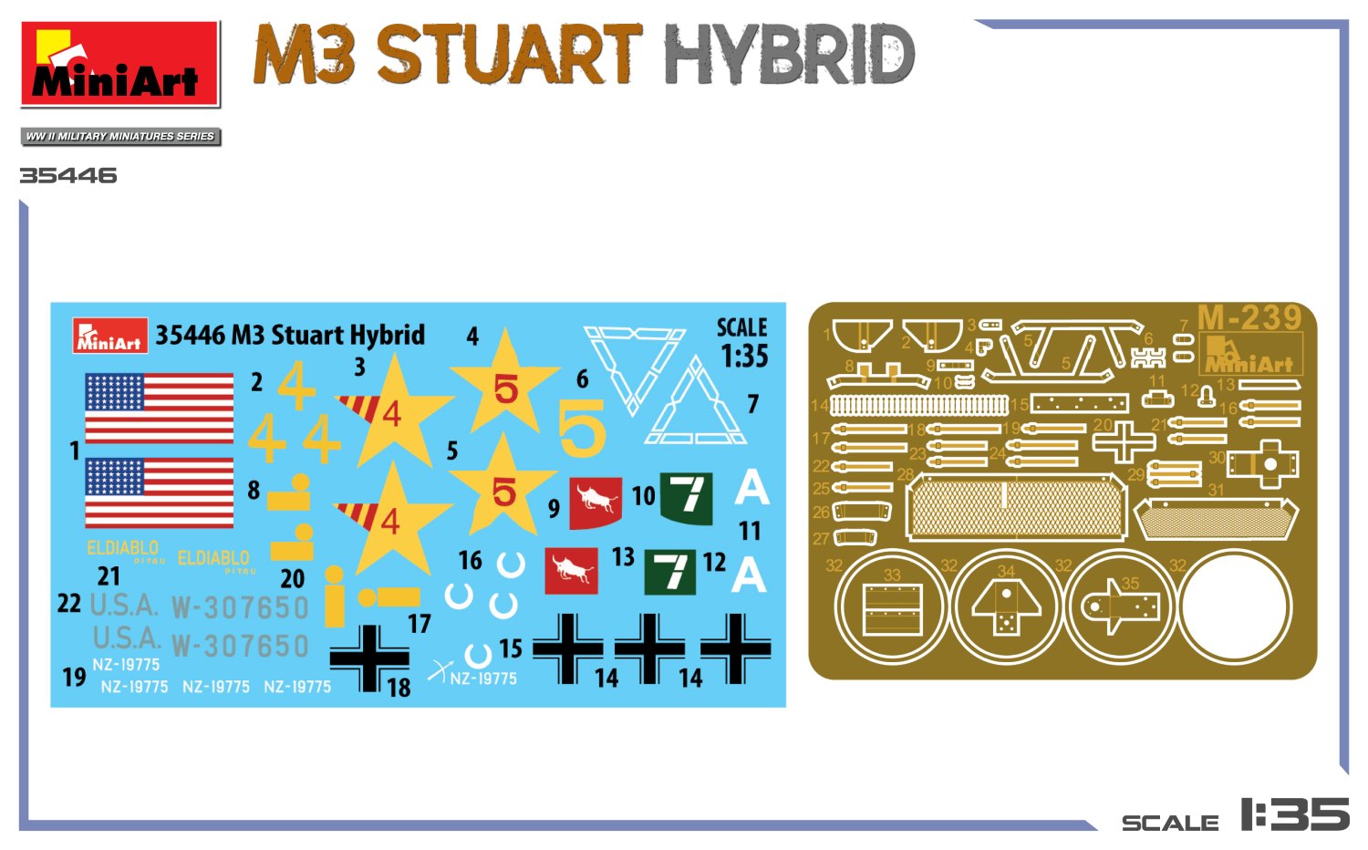 MiniArt 35446 M3 Stuart Hybrid 1/35 – obrázek 2