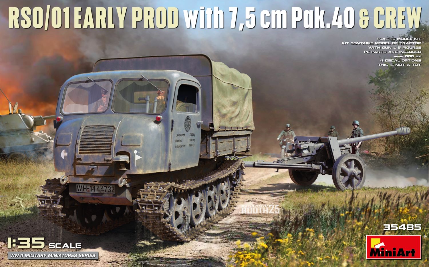 MiniArt 35485 RSO/01 Early Prod. with 7.5 cm Pak.40 &amp;amp; Crew 1/35