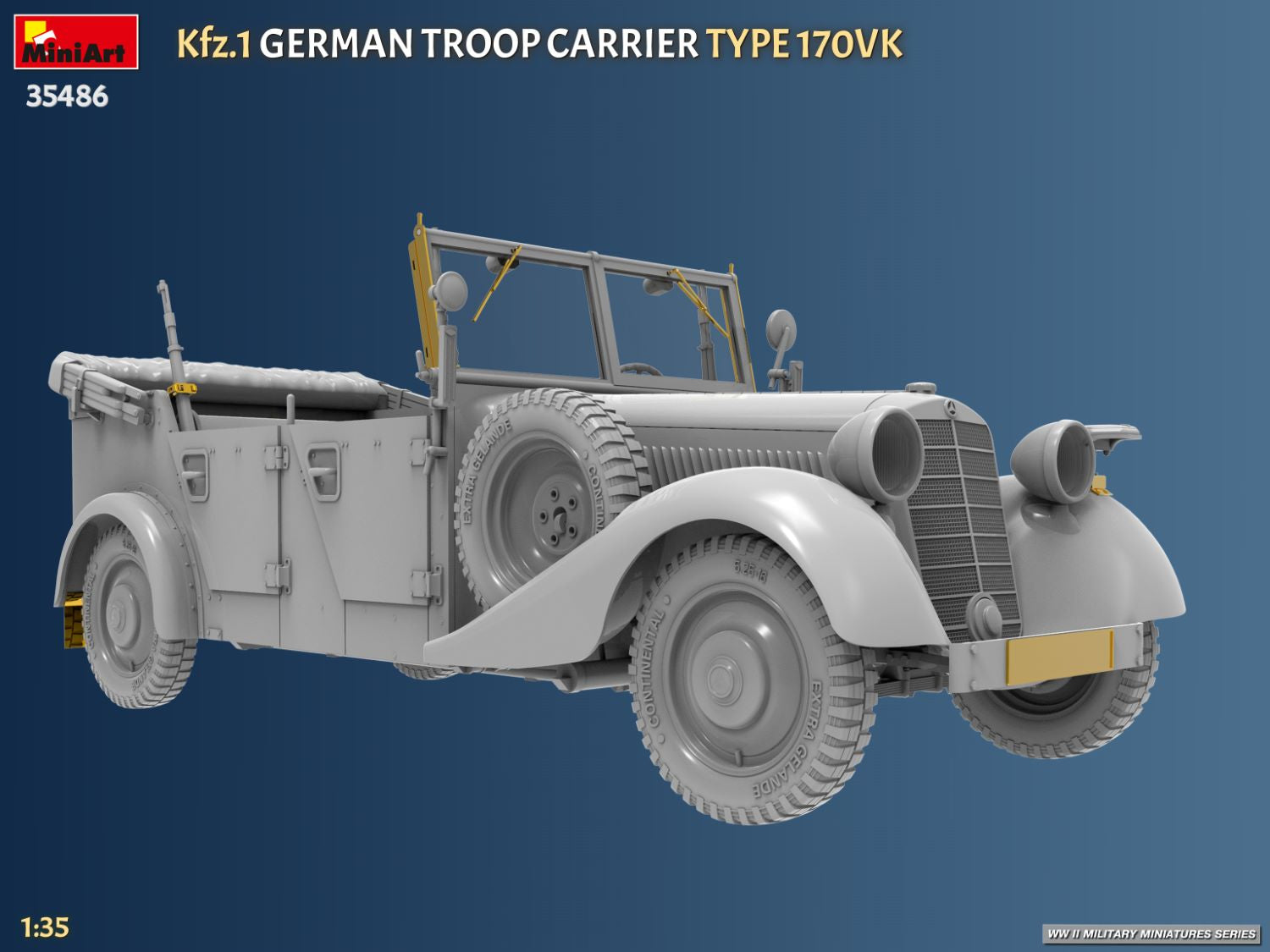 MiniArt 35486 Kfz.1 German Troop Carrier Type 170VK 1/35 – image 3