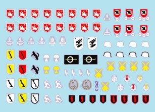 Star Decals 35-C1362 StuG-Abt 4 Generic insignia and unit markings for the Sturmgeschutz units 1/35 – image 2