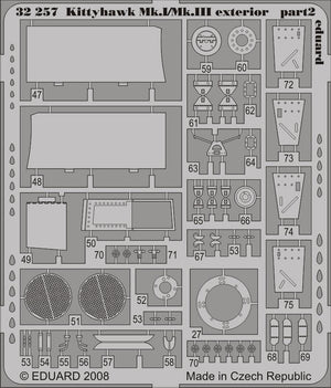 Eduard 32257 Kittyhawk Mk.I/Mk.III exterior HASEGAWA 1/32 – immagine 2