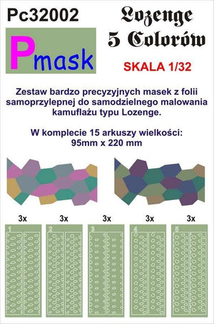 P-Mask PC32002 LOZENGE 5 COLORS (1/32)