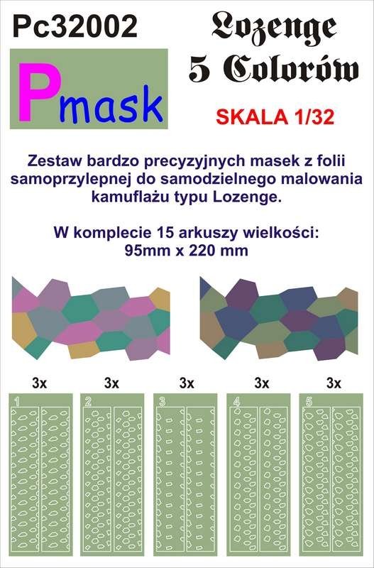 P-Mask PC32002 LOZENGE 5 COLORS (1/32)