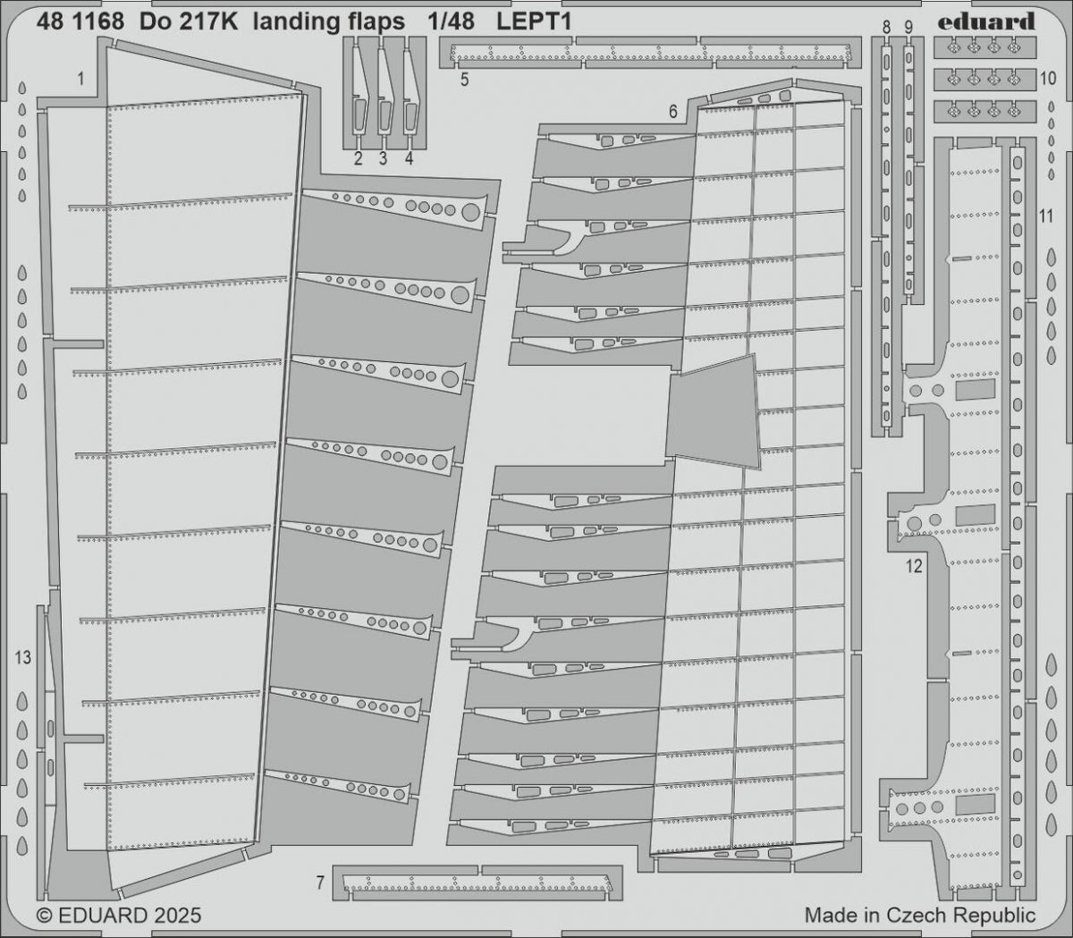 Eduard 481168 Do 217K landing flaps ICM 1/48