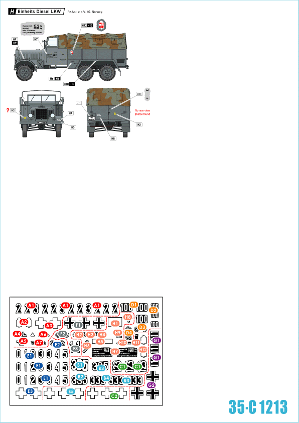 Star Decals 35-C1213 German tanks in Norway &amp;amp; Finland #I 1/35 – obrázek 2
